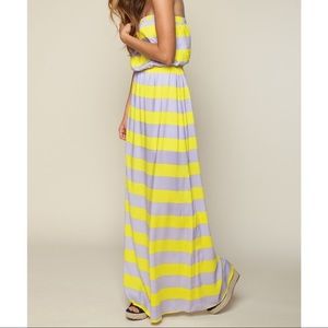 Splendid Strapless Striped Dress
